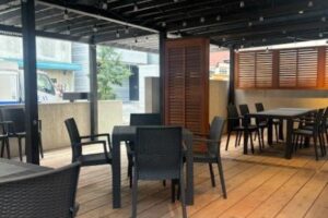 【1年間賃料DOWNサービス有】テラス付きのカフェ居抜き★