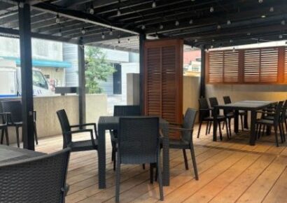 【1年間賃料DOWNサービス有】テラス付きのカフェ居抜き★