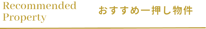 おすすめ一押し物件見出し